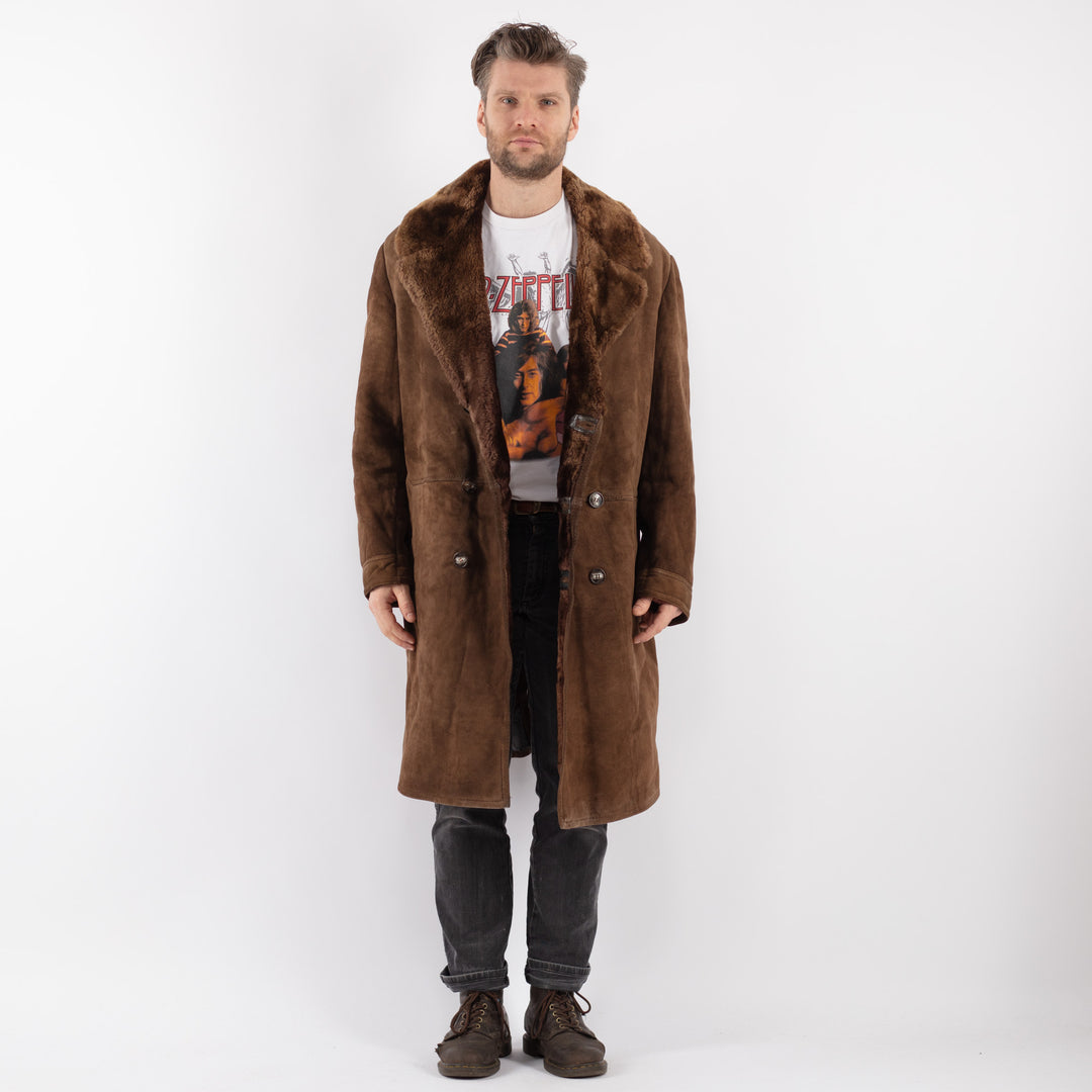 Vintage 70's Men Sheepskin in BrownZ587