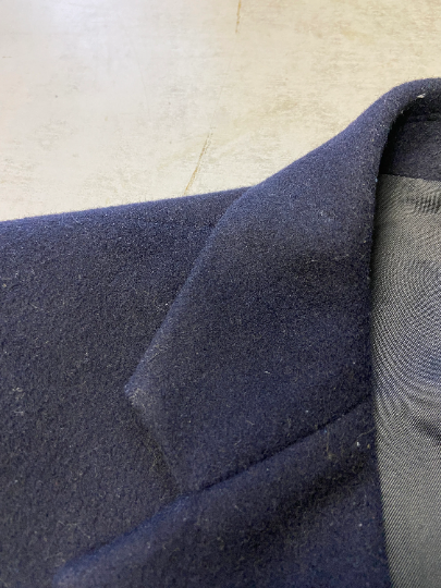 Vintage 90's Women Wool Blend Coat in Blue - NorthernGrip
