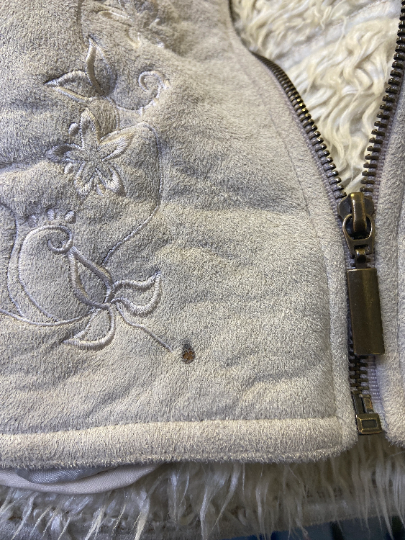 Vintage 90's Women Hooded Sherpa Jacket in Beige - NorthernGrip