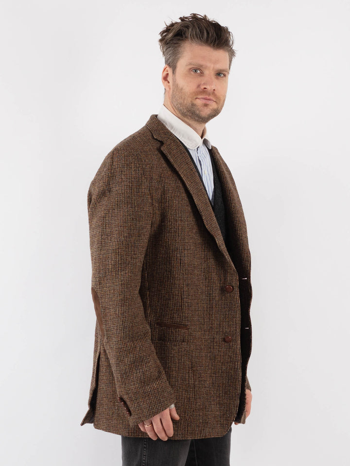 Vintage 00's Men Harris Tweed Jacket in Brown - NorthernGrip