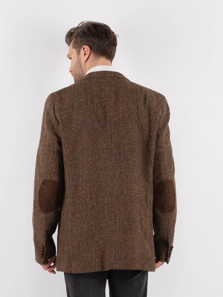 Vintage 00's Men Harris Tweed Jacket in Brown - NorthernGrip