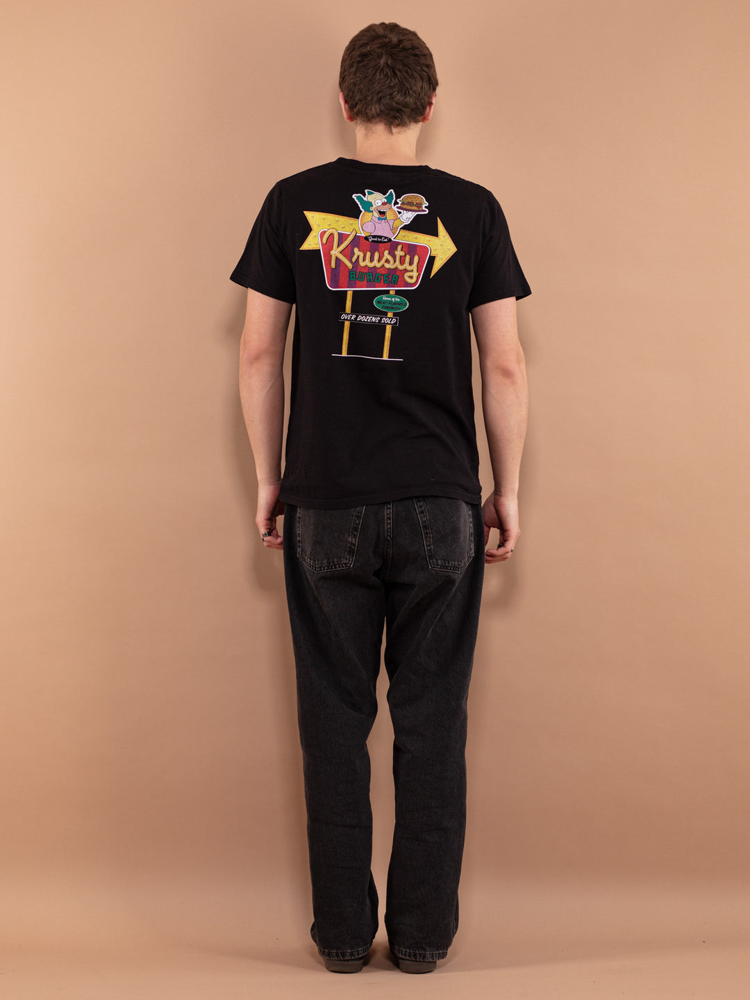 Vintage 00's Men T-shirt with Krusty Burger print - NorthernGrip