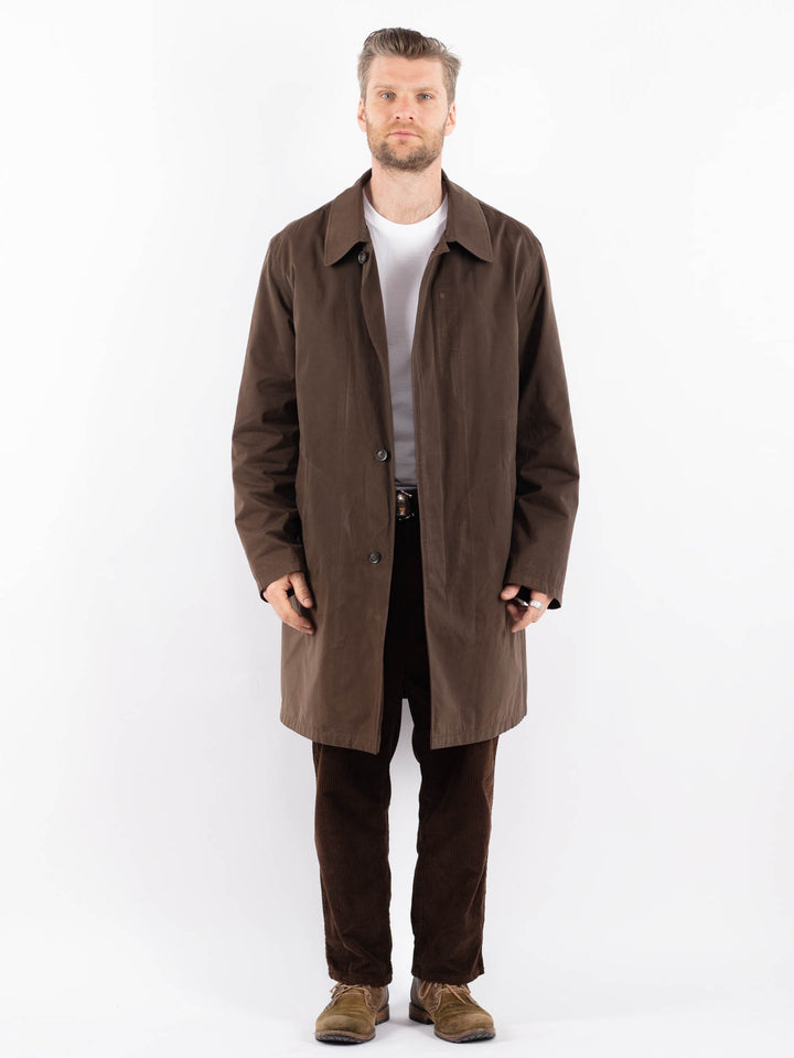 Vintage 00's Men Mac Coat in BrownZ1659