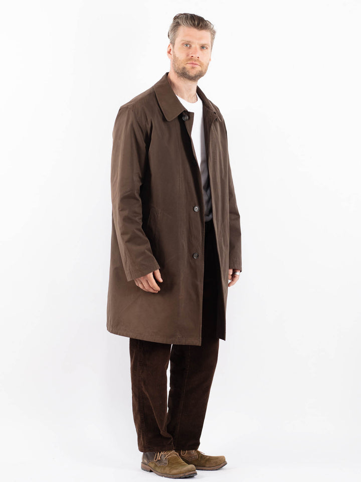 Vintage 00's Men Mac Coat in BrownZ1659