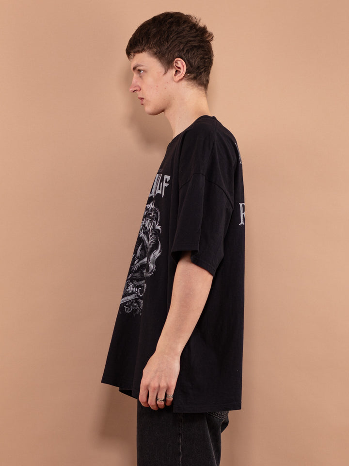 Vintage 00's Men T-shirt with Metal print - NorthernGrip