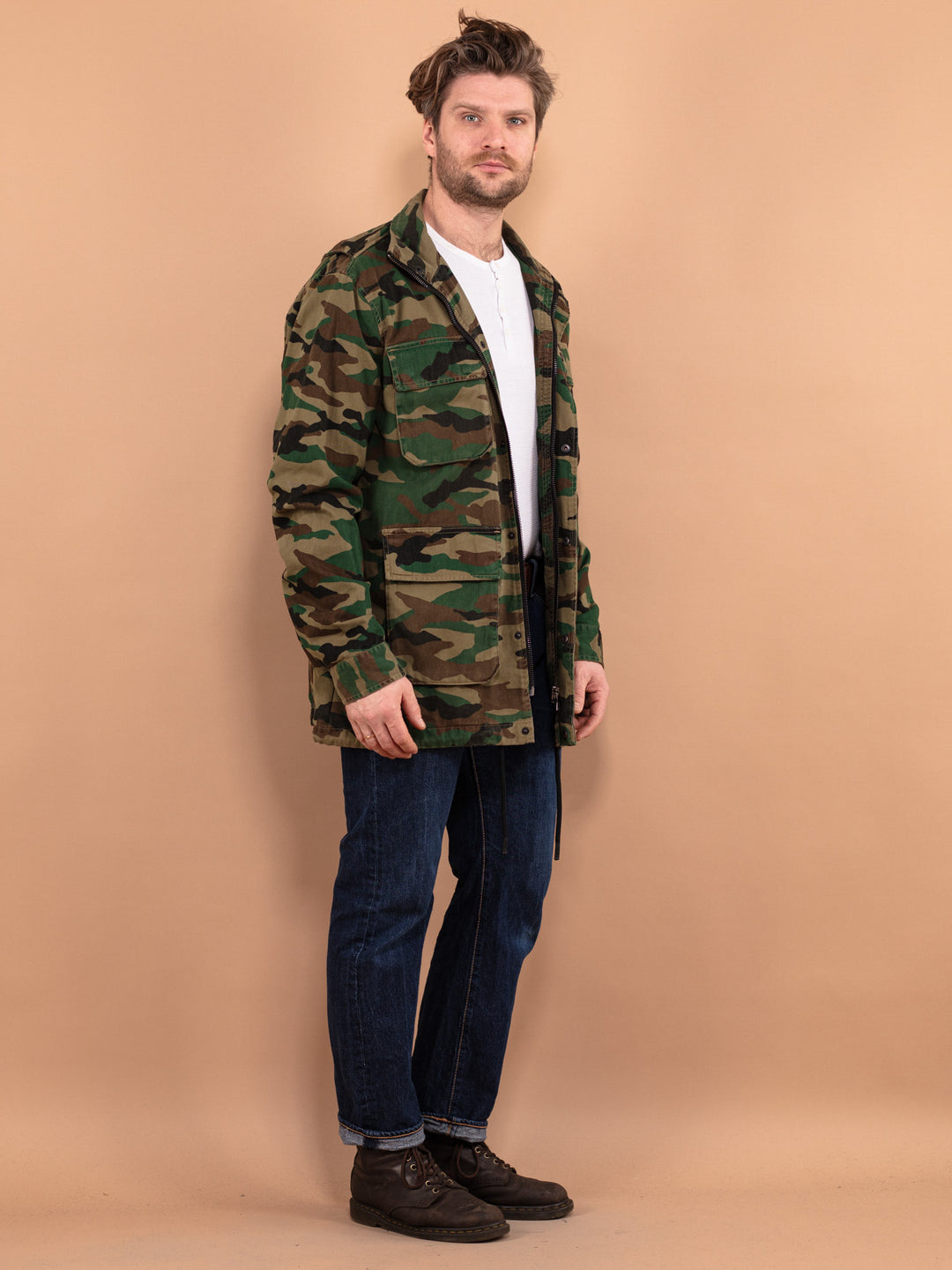 Vintage 00's Men Parka Jacket in Camo - NorthernGrip