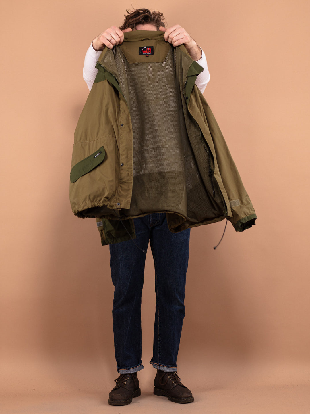 Vintage 00's Men Transitional Mesh Jacket in Green - NorthernGrip