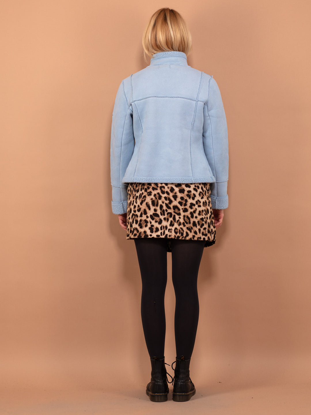 Vintage 00's Women Sherpa Jacket in Blue - NorthernGrip