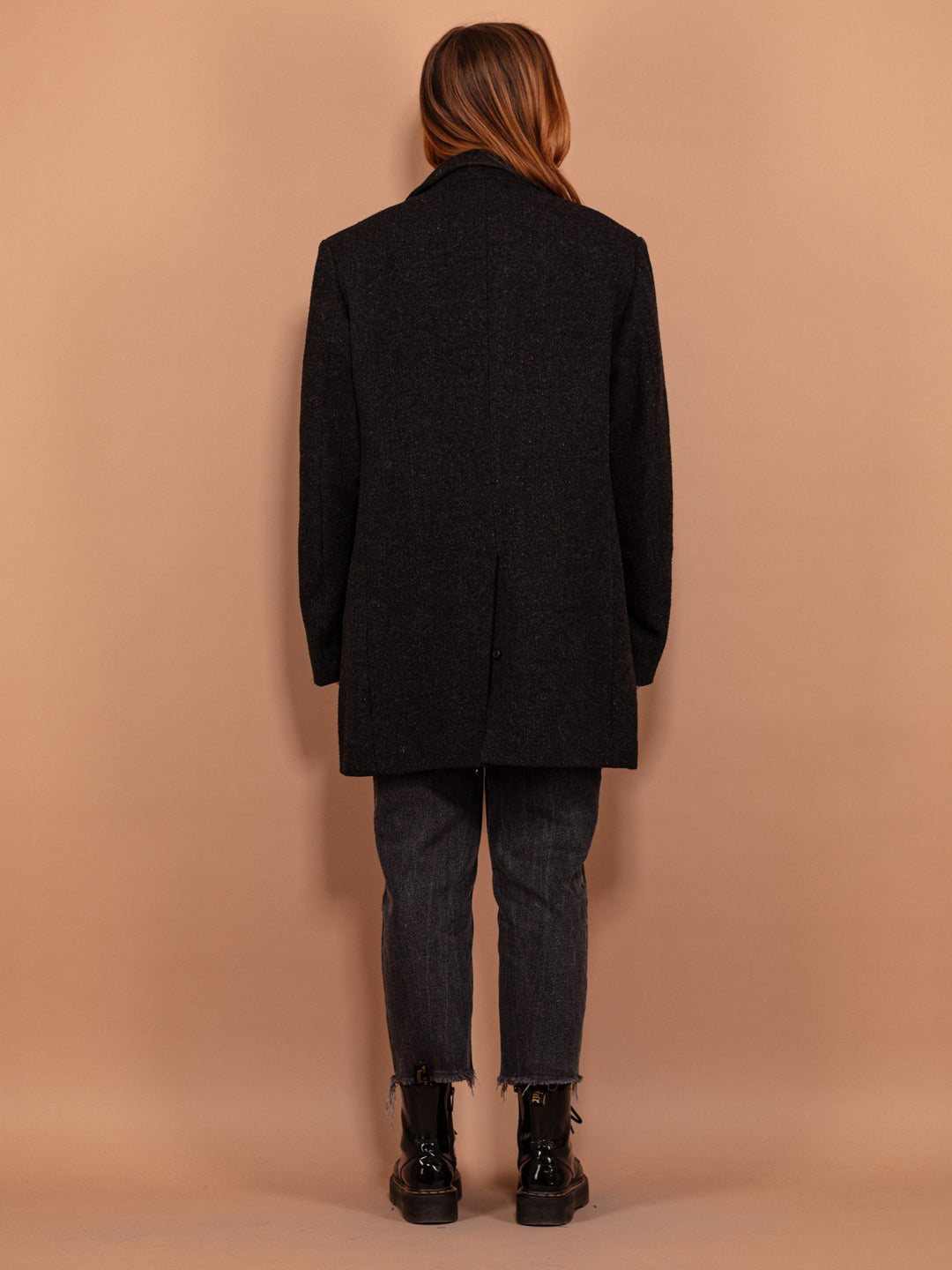 Vintage 00's Women Wool Blend Coat in Gray - NorthernGrip