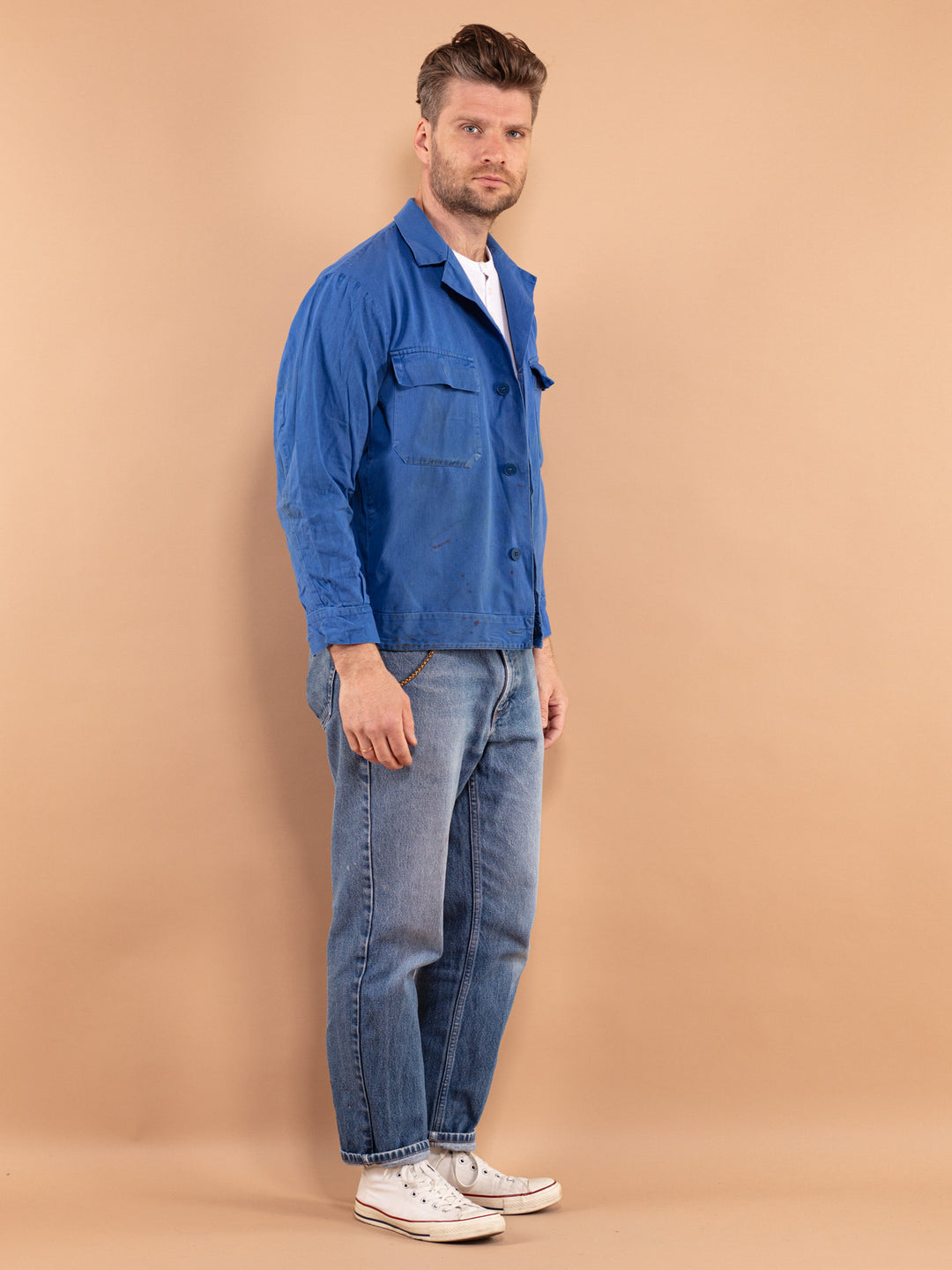 Vintage 70's Men Distressed Work Jacket - NorthernGrip