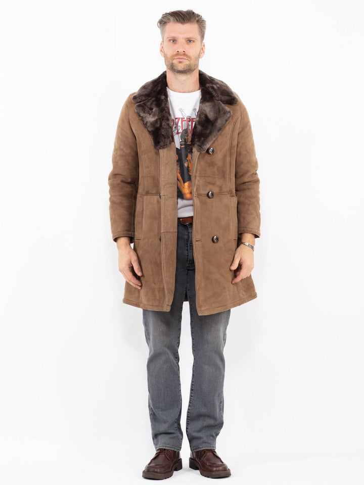 Vintage 70's Men Sheepskin in BeigeZ2092