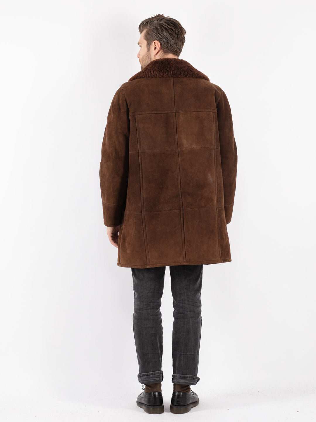Vintage 70's Men Sheepskin in Brown