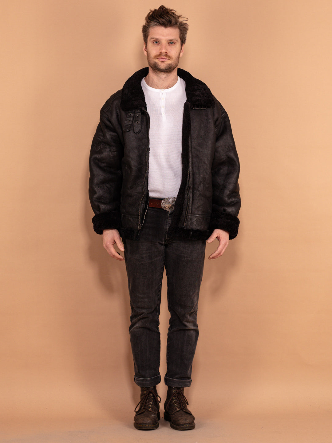 Vintage 70's Men USAF Type G-8 Bomber Jacket in Black - NorthernGrip