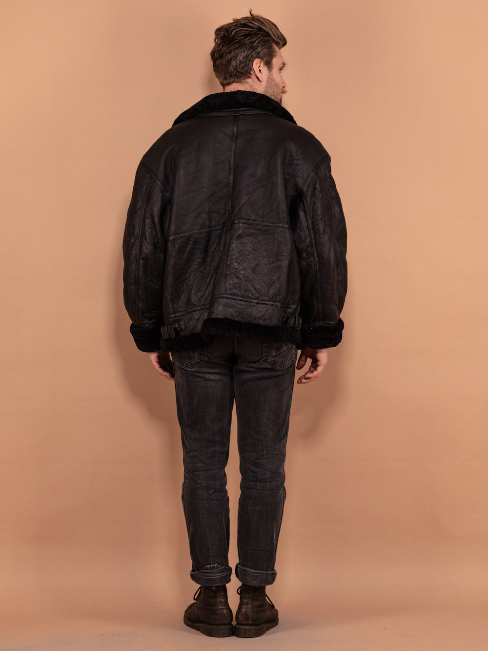 Vintage 70's Men USAF Type G-8 Bomber Jacket in Black - NorthernGrip