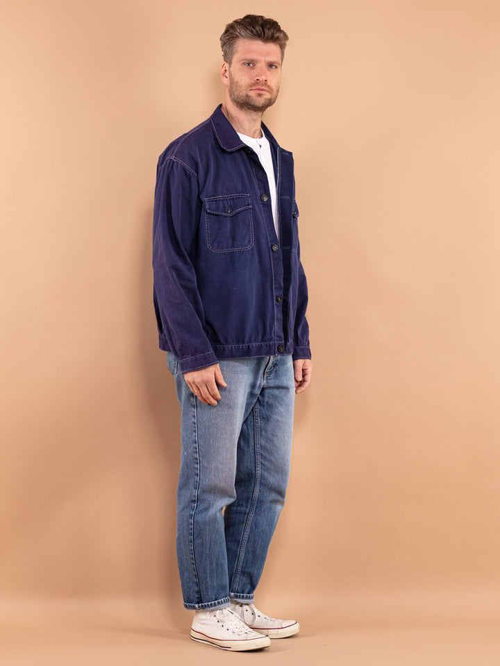 Vintage 70's Men Work Denim Jacket - NorthernGrip