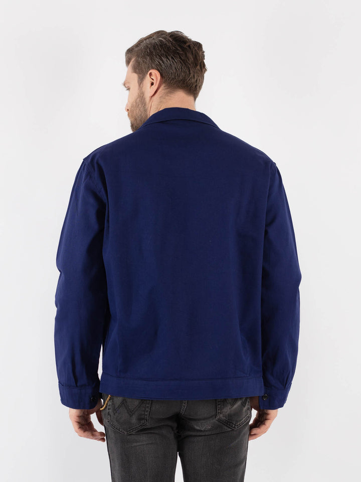 Vintage 70's Men Work Jacket in Blue