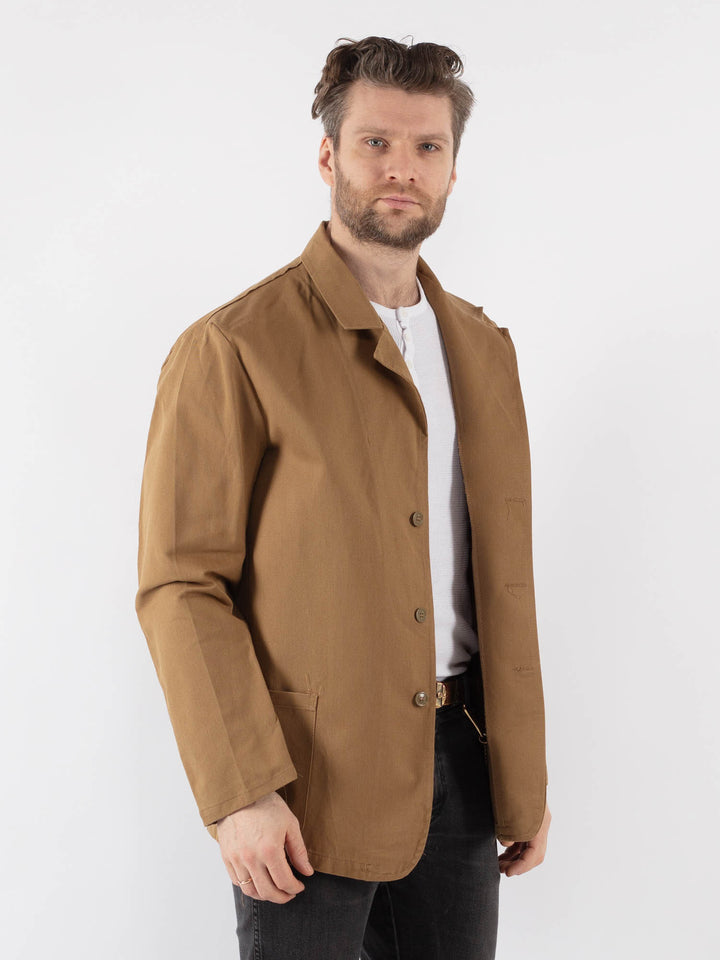 Vintage 70's Men Work Jacket in Beige