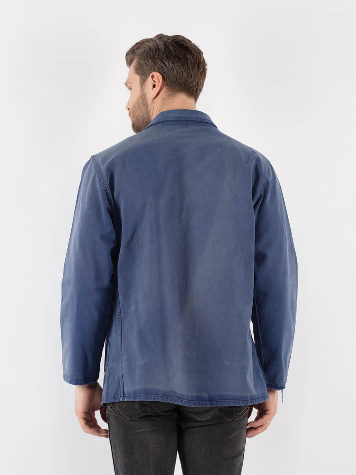 Vintage 70's Men Work Jacket in Blue