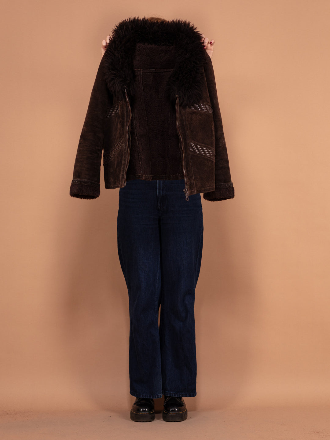 Vintage 70's Women Penny Lane Suede Jacket in Brown - NorthernGrip