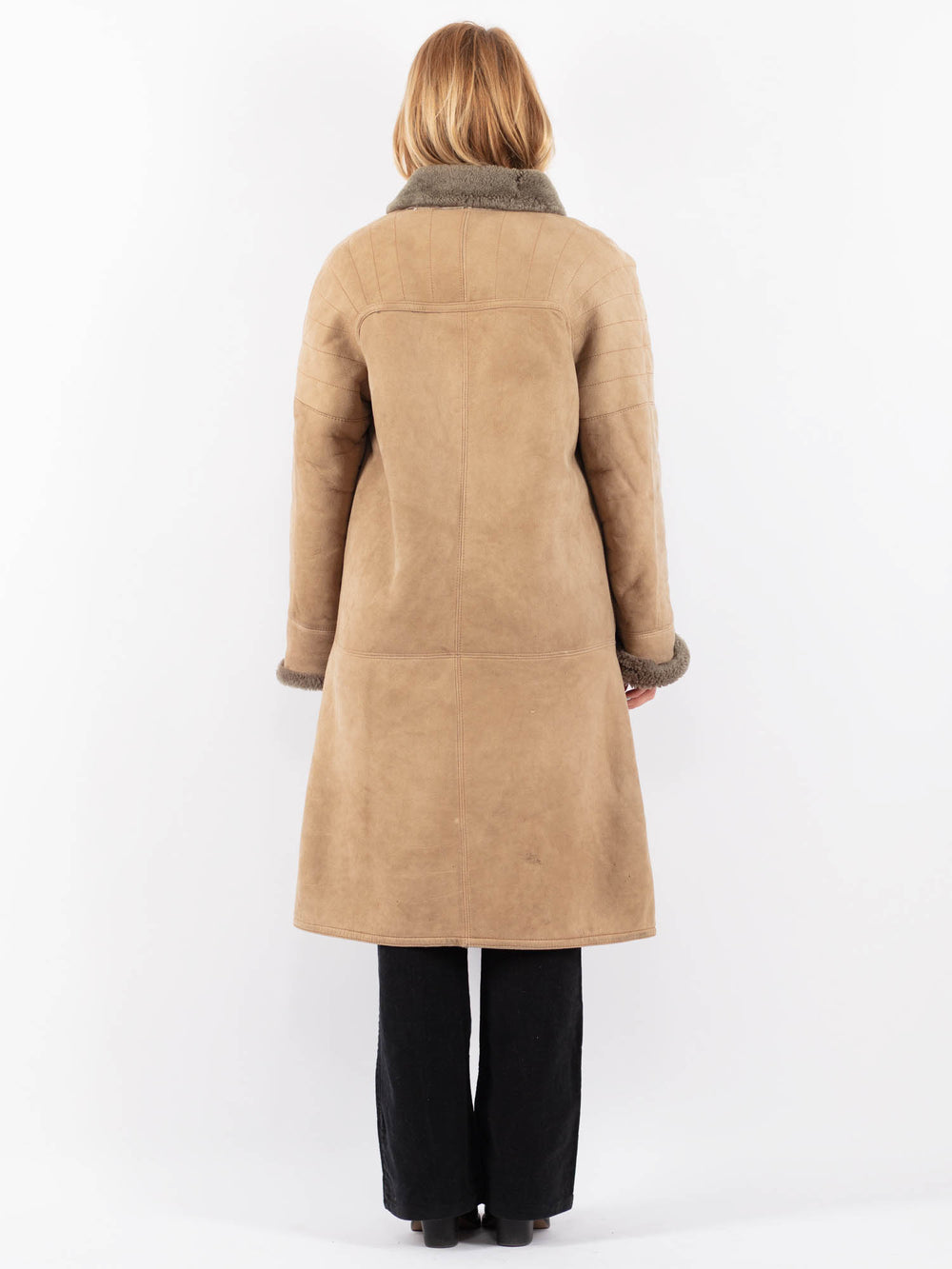 Vintage 70's Women Sheepskin in BeigeV9648