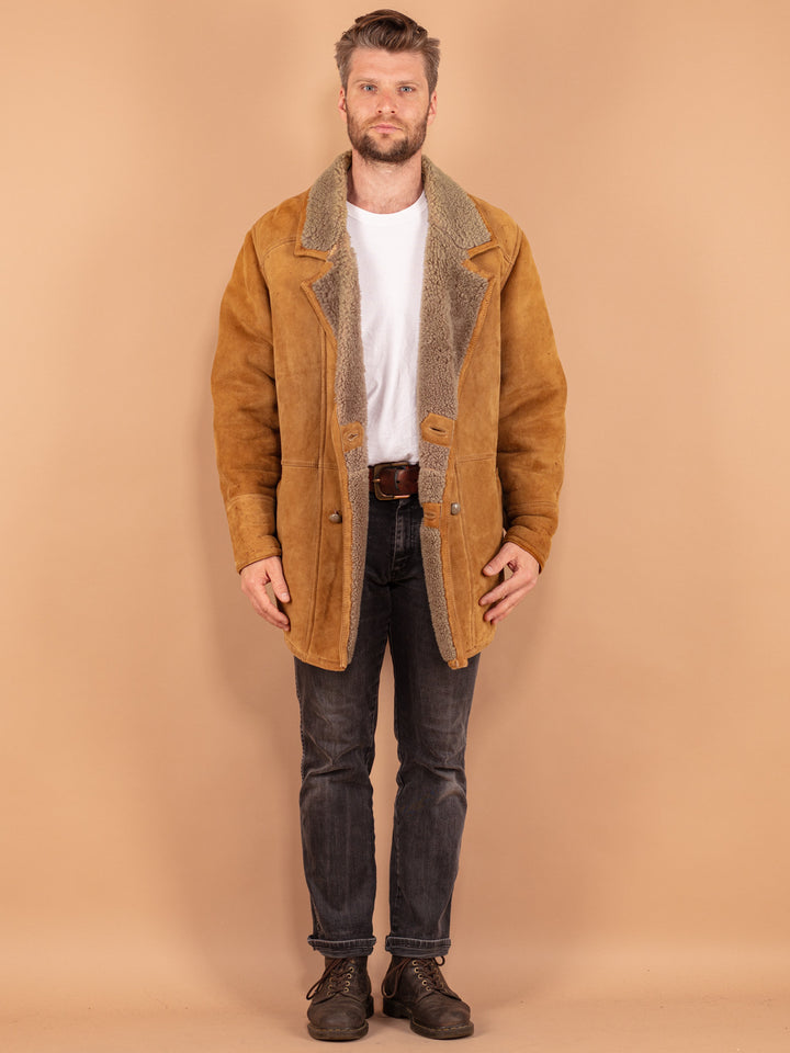 Vintage 80's Men Sheepskin in Brown - NorthernGrip