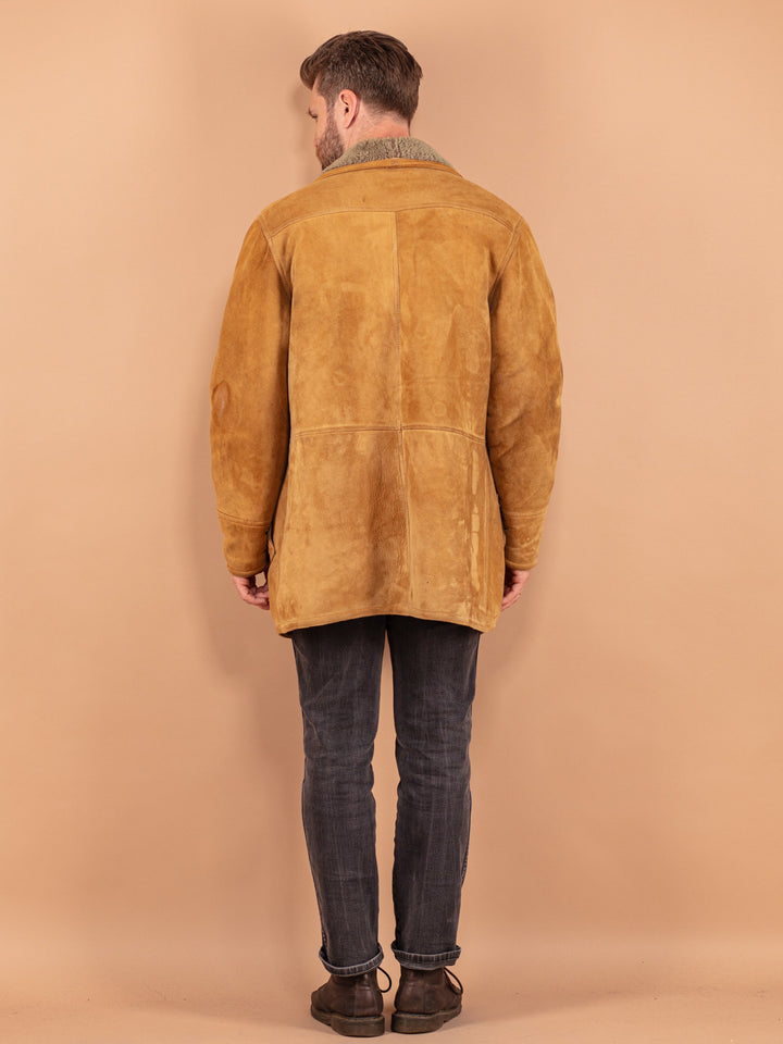 Vintage 80's Men Sheepskin in Brown - NorthernGrip