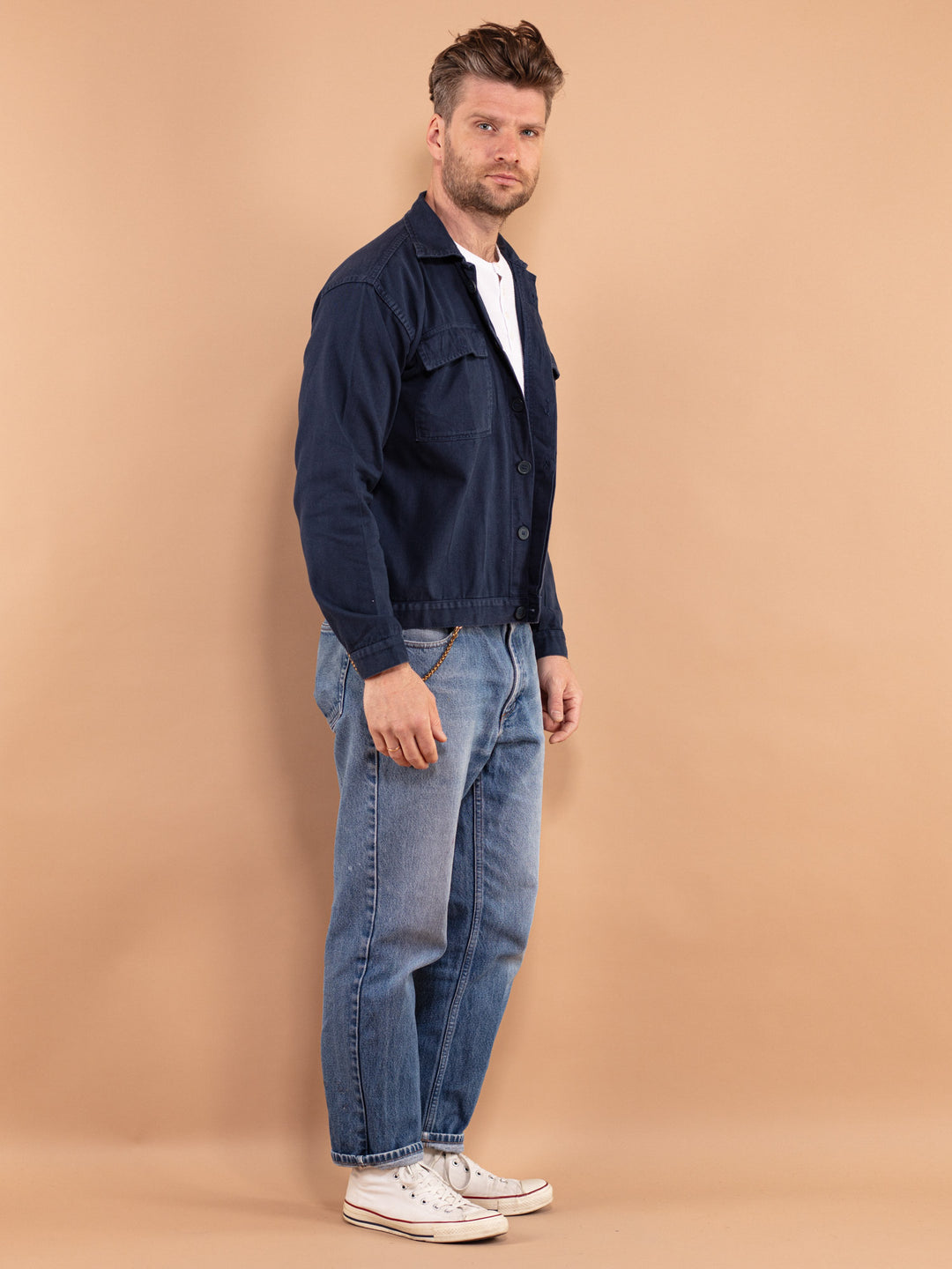 Vintage 80's Cropped Italian Work jacket - NorthernGrip