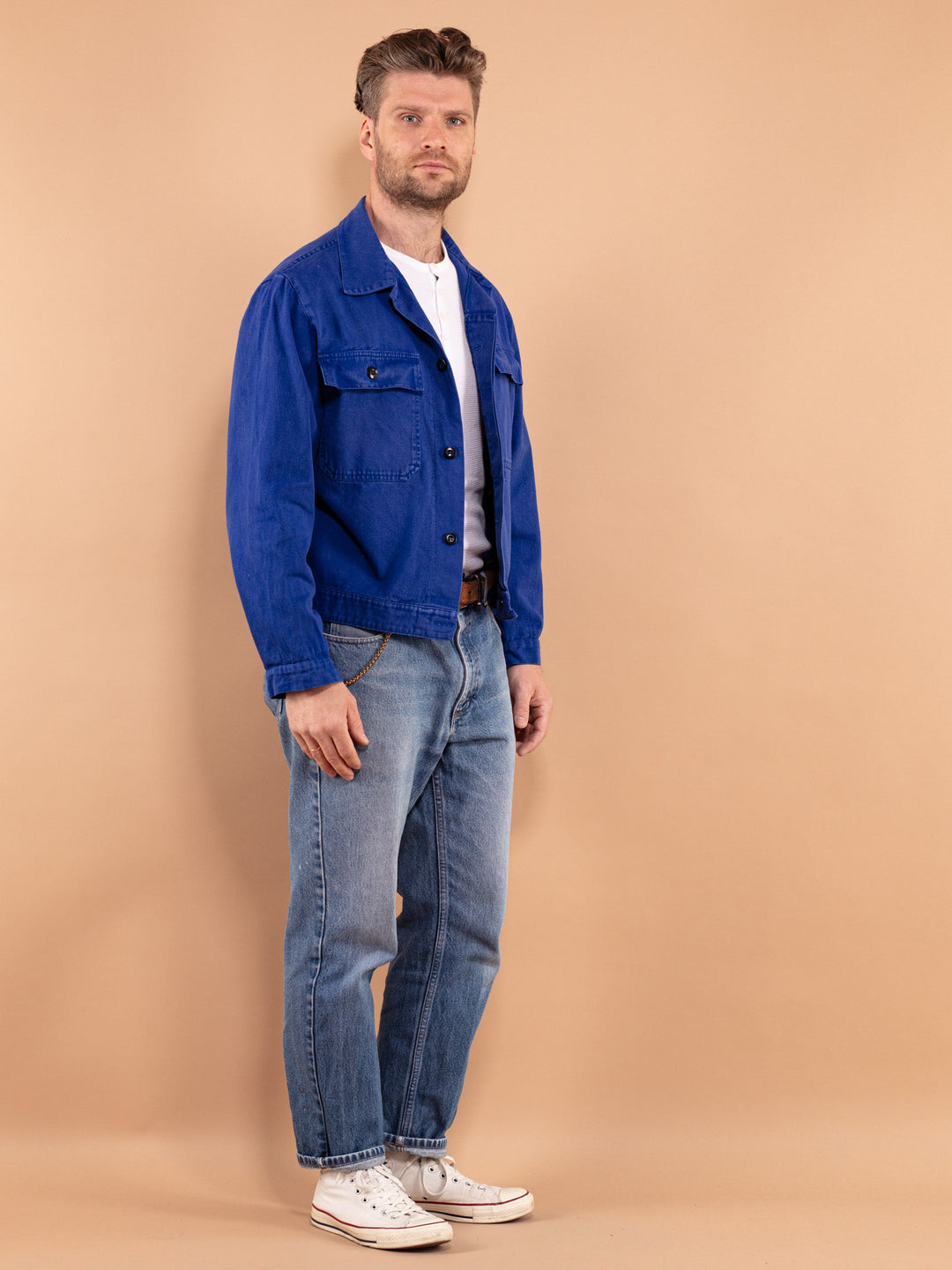 Vintage 80's Men Cropped Work Jacket - NorthernGrip