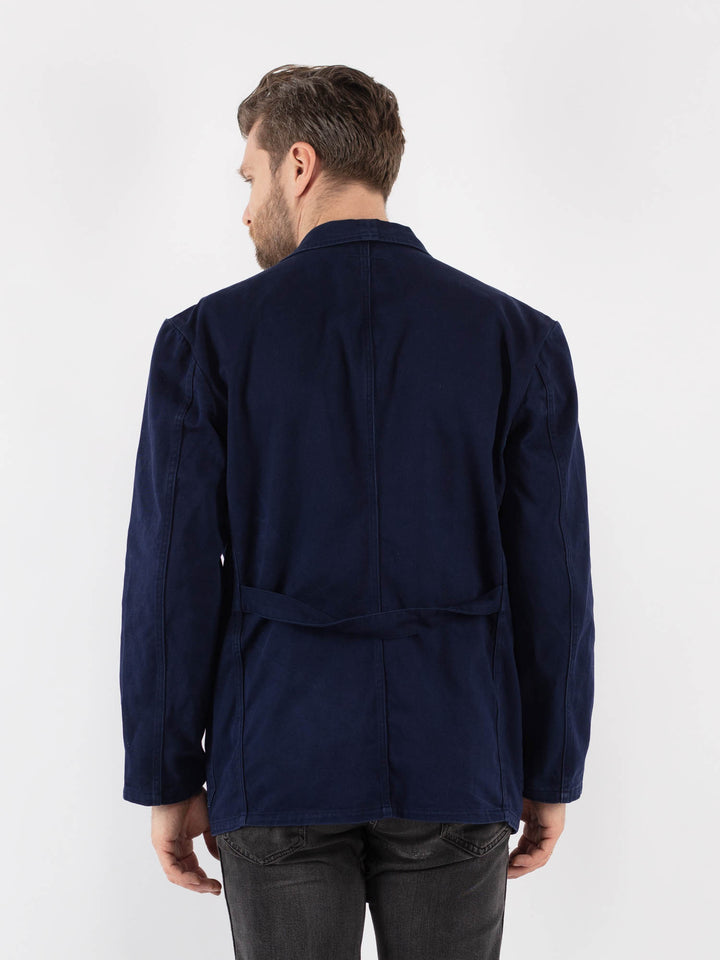 Vintage 80's Men Work Jacket in Blue