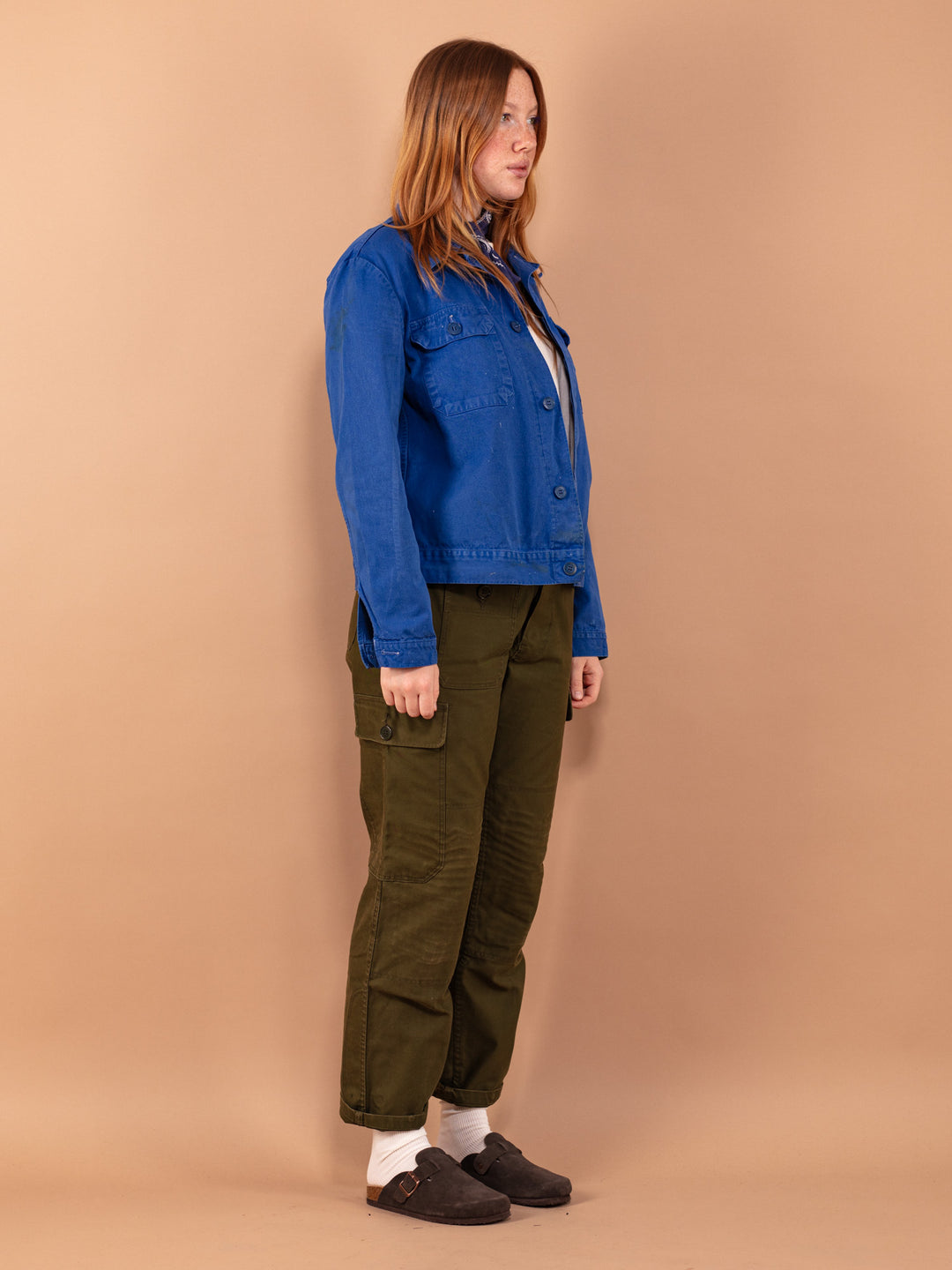 Vintage 80's Women Distressed Work Jacket - NorthernGrip