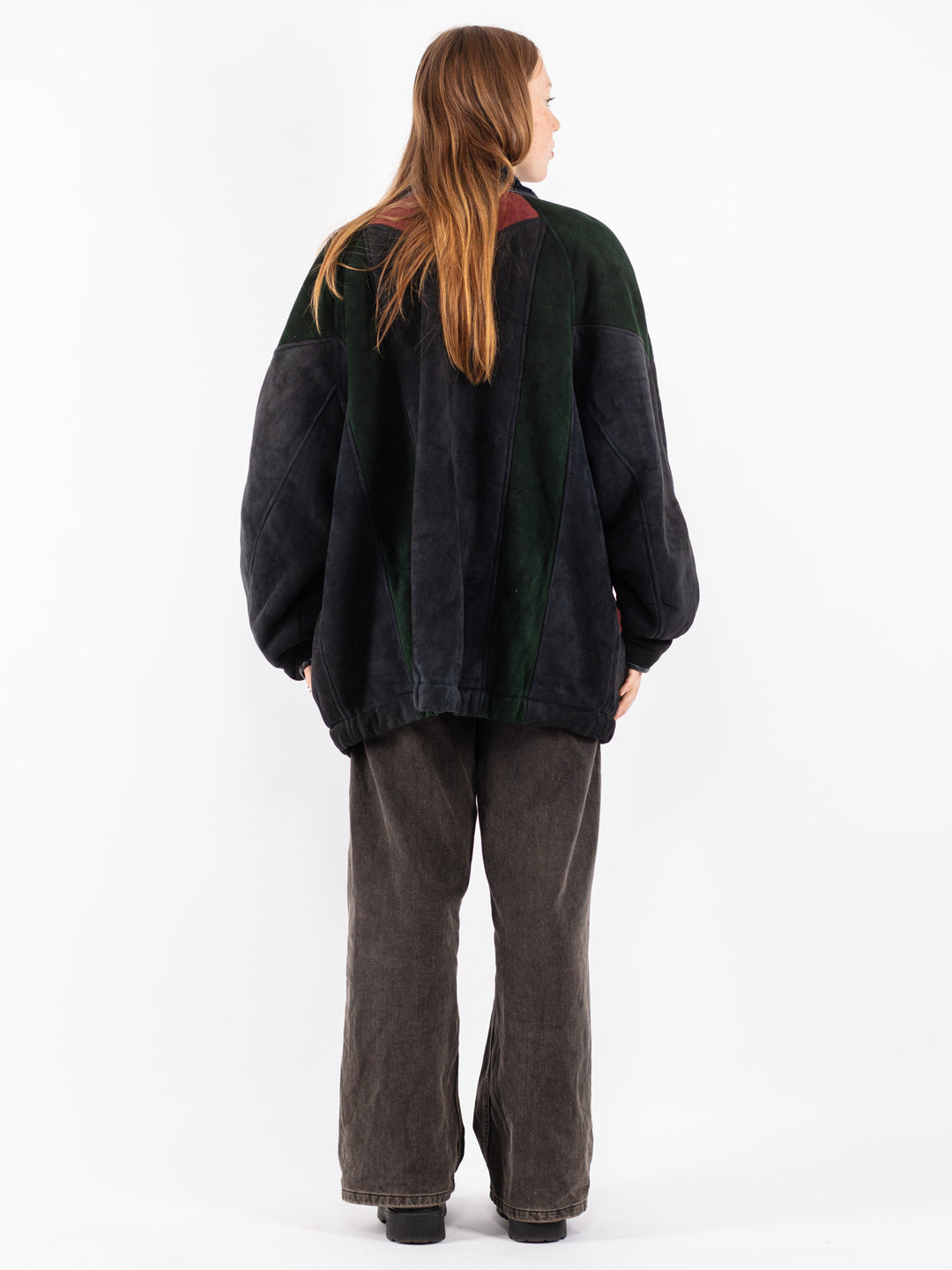 Vintage 80's Women Sheepskin Coat in Multi