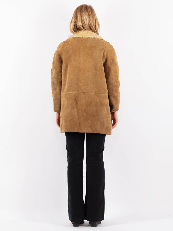 Vintage 80's Women Sheepskin in BeigeV9692