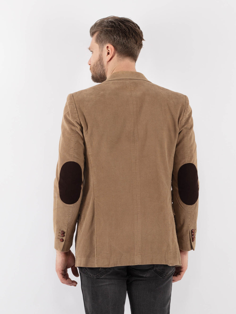 Vintage 90's Men Corduroy Blazer Jacket in BeigeZ986