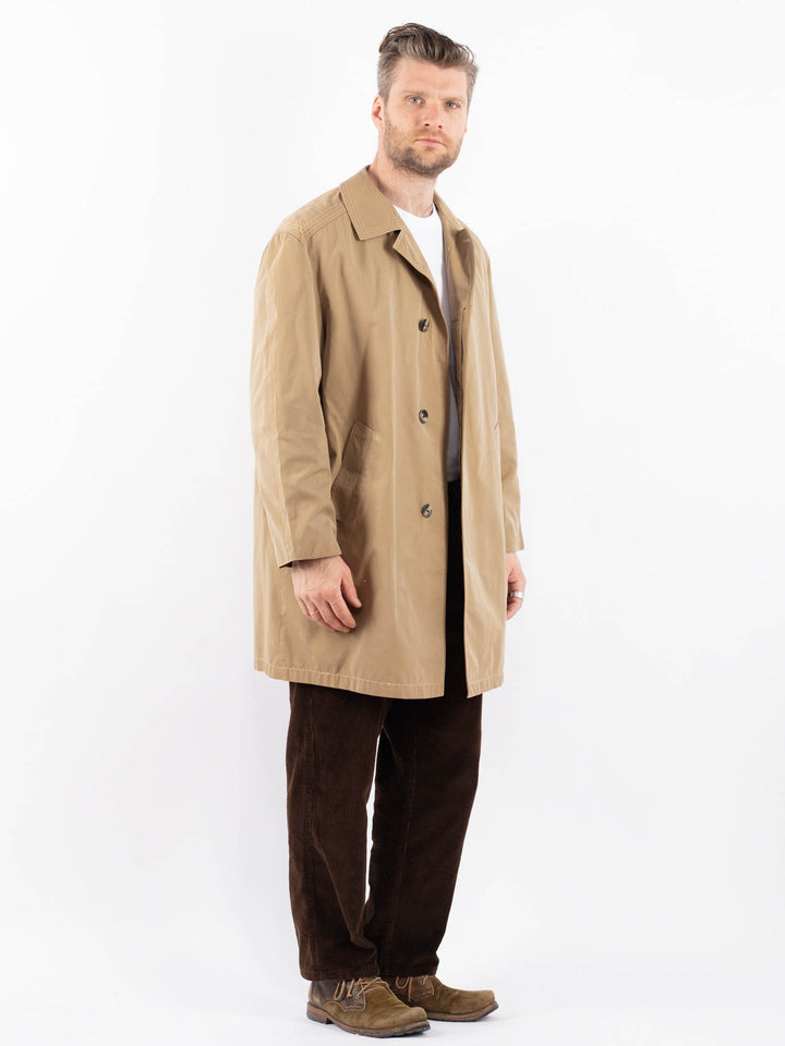 Vintage 90's Men Mac Coat in BeigeZ1658