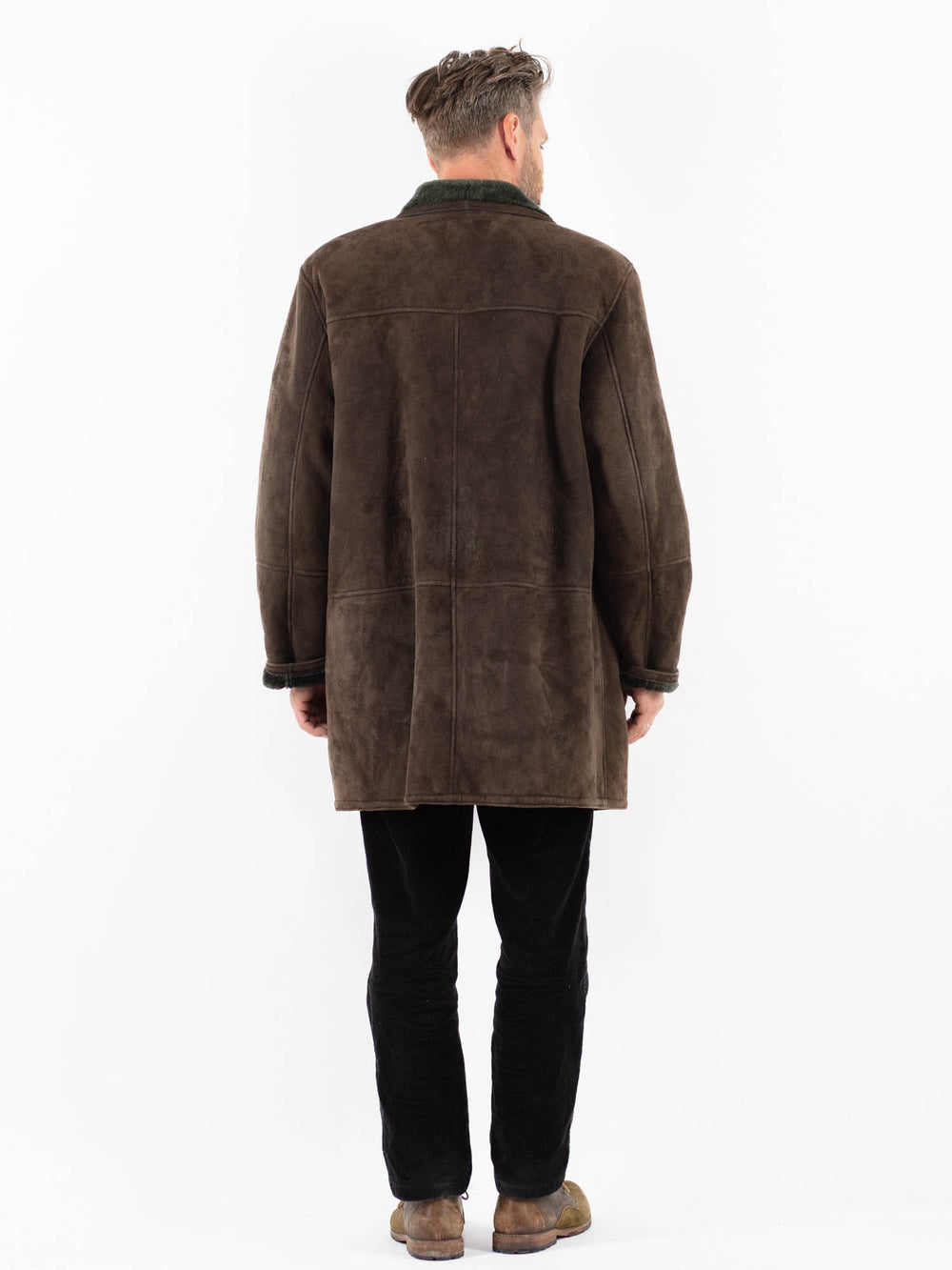 Vintage 90's Men Sheepskin in BrownZ1892
