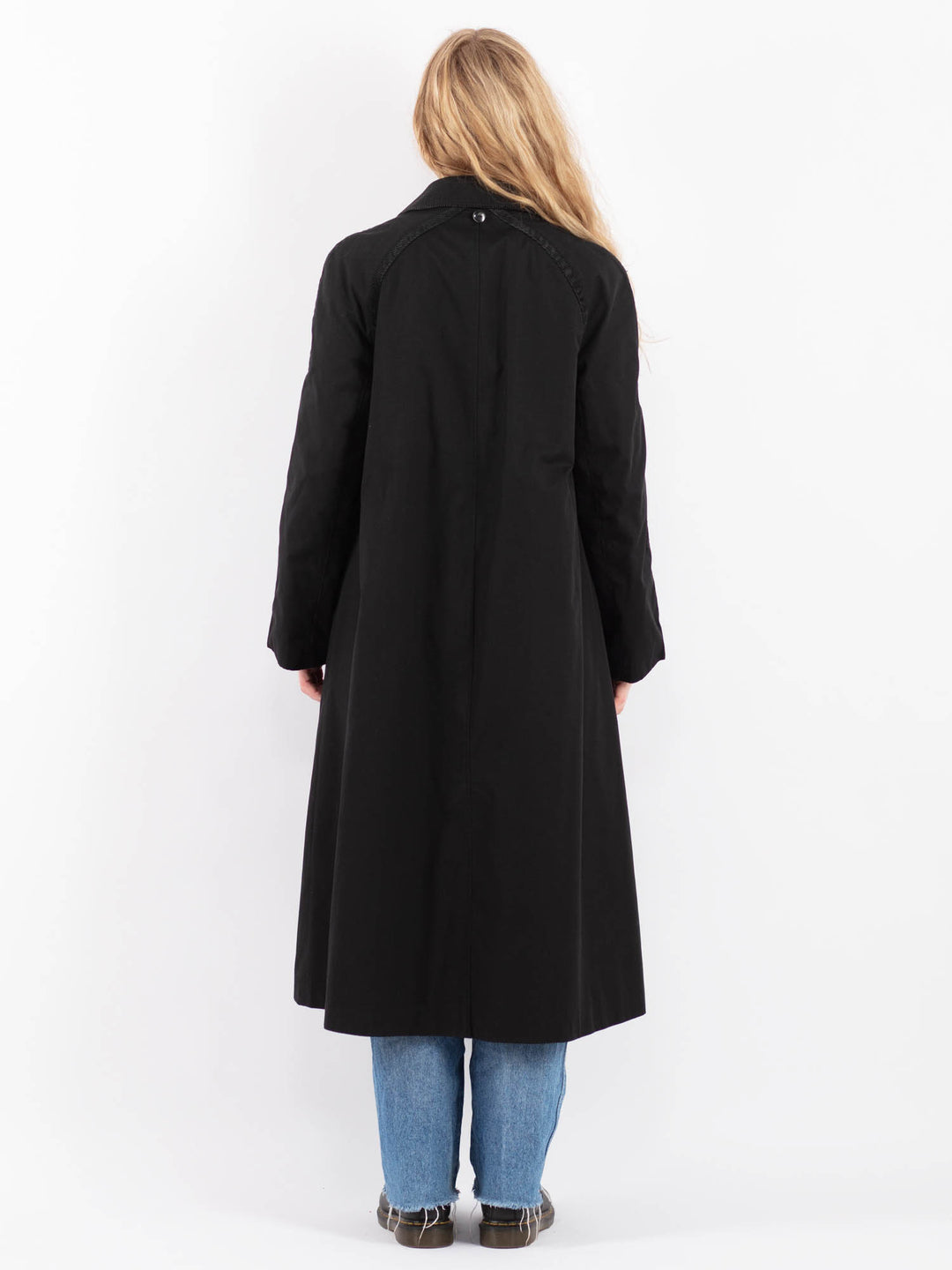 Vintage 90's Women Mac Coat in BlackV9451