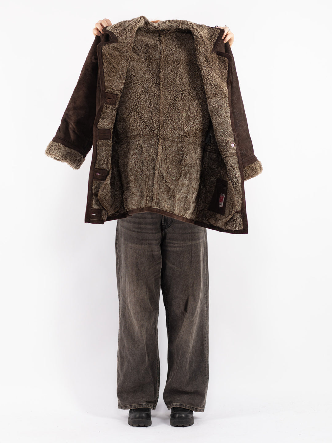 Vintage 90's Women Sheepskin in Brown