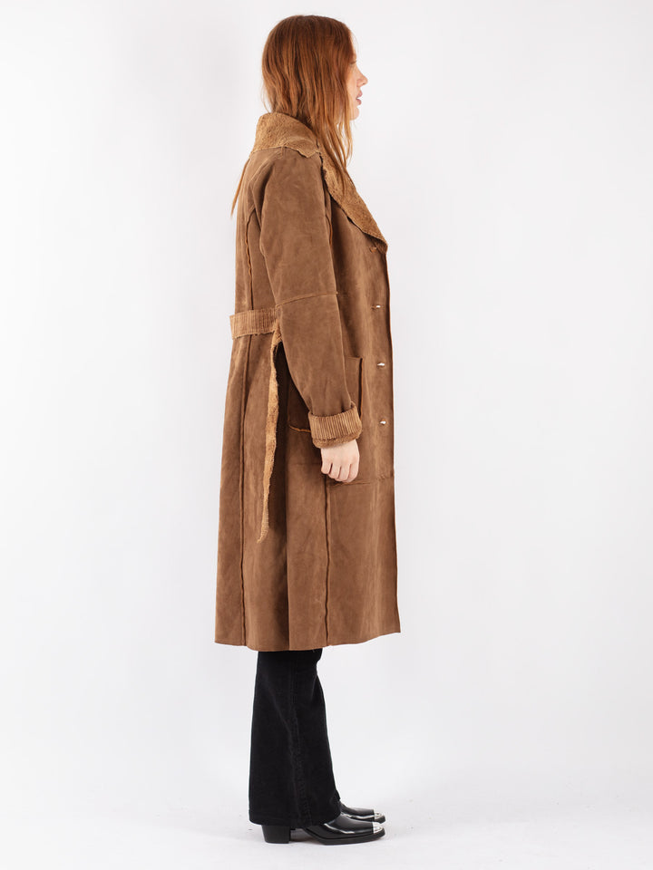 Vintage 90's Women Sherpa Coat in