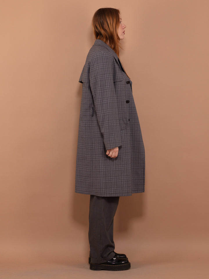Vintage 90's Women Trench Coat in Gray - NorthernGrip