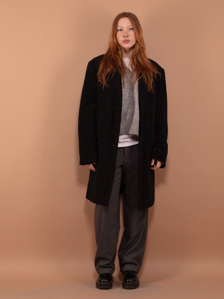 Vintage 90's Women Wool Blend Coat in Gray - NorthernGrip