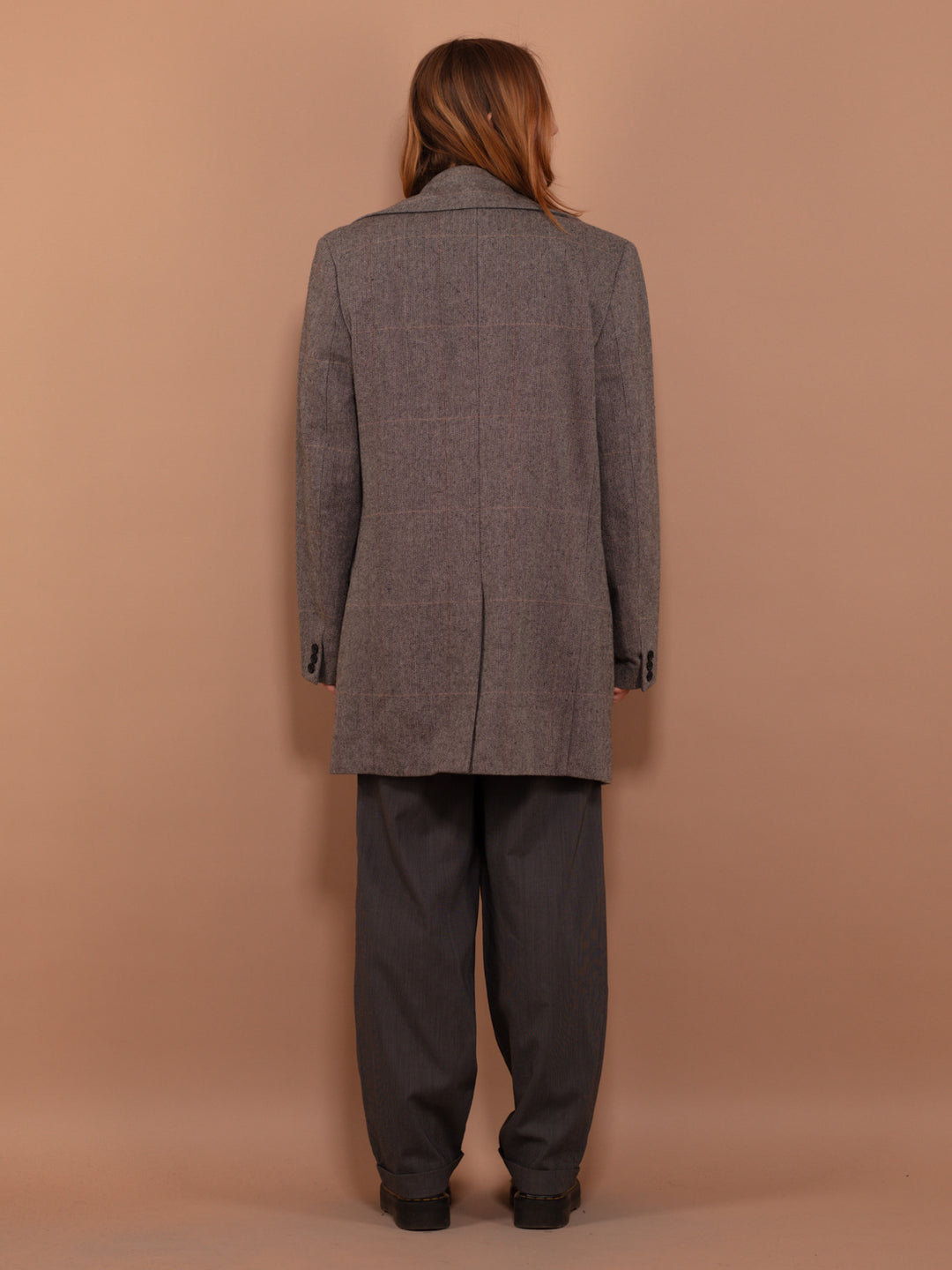 Vintage 90's Women Wool Blend Coat in Gray - NorthernGrip