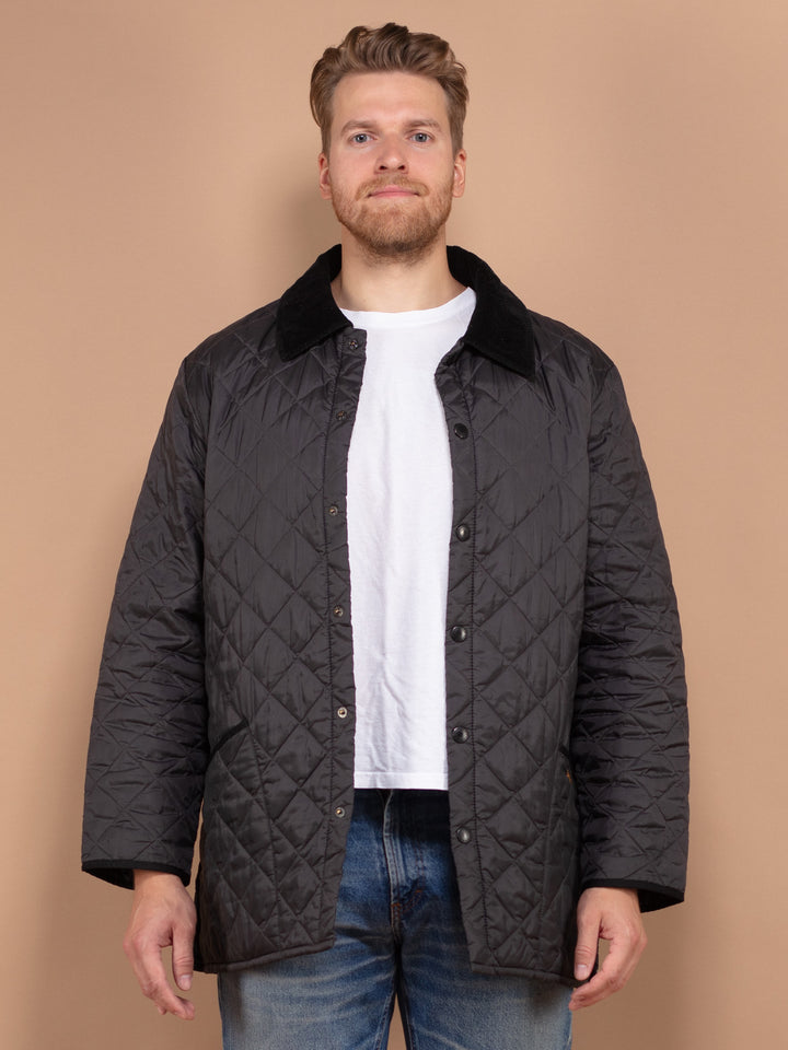 Vintage 00's Men Barbour Quilt Jacket in Grey - NorthernGrip