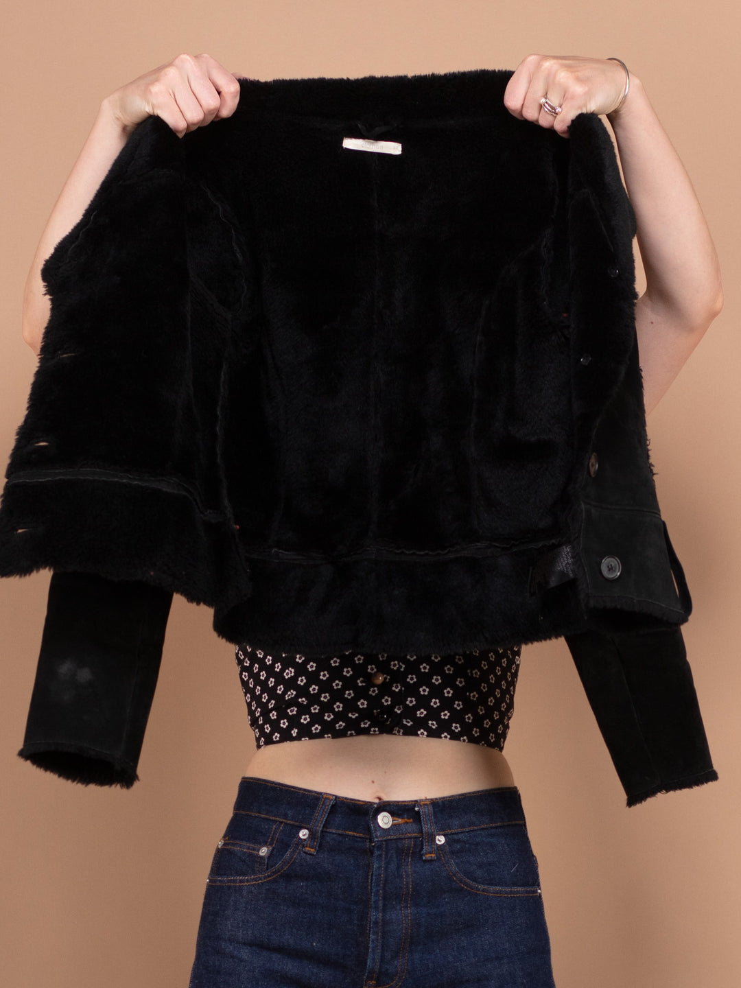 Vintage 00's Women Suede Jacket in Black - NorthernGrip