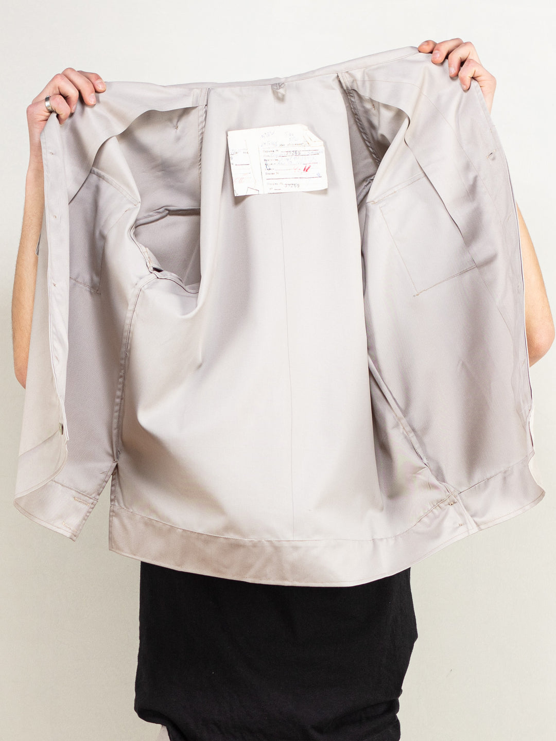 Vintage 80's Men Navy Fleet Workers Shirt in Grey - NorthernGrip