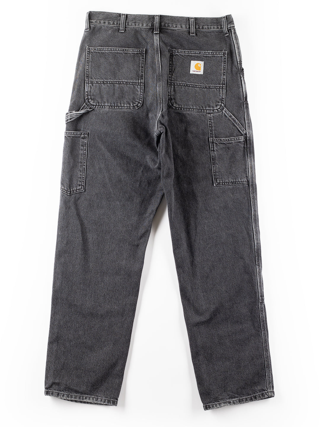 Vintage 00's Carhartt Double Knee Carpenter Pants Black Washed Workwear 32x34