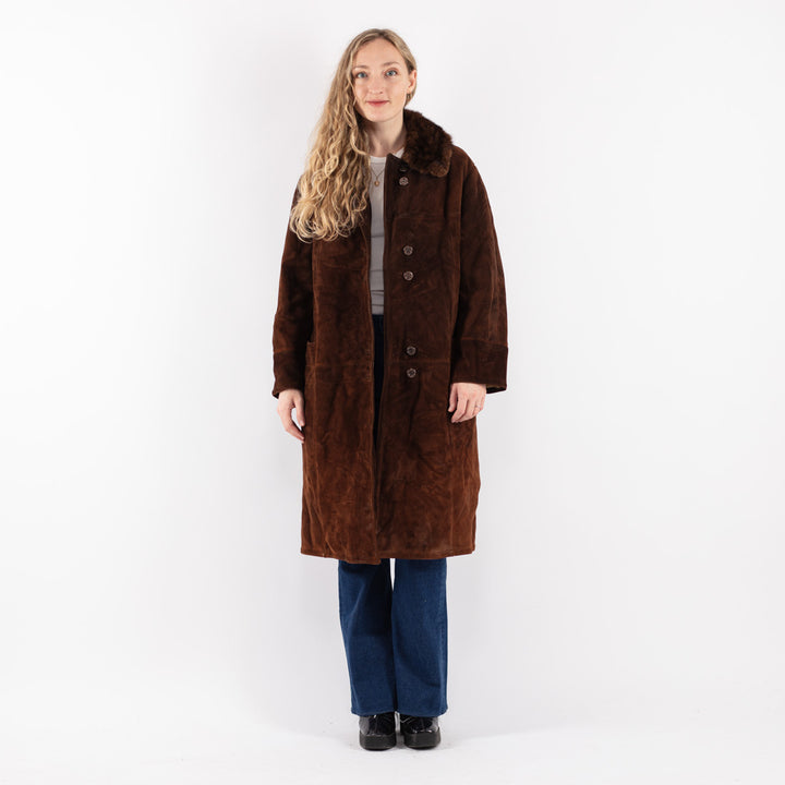 Vintage 70's Women Sheepskin in Brown