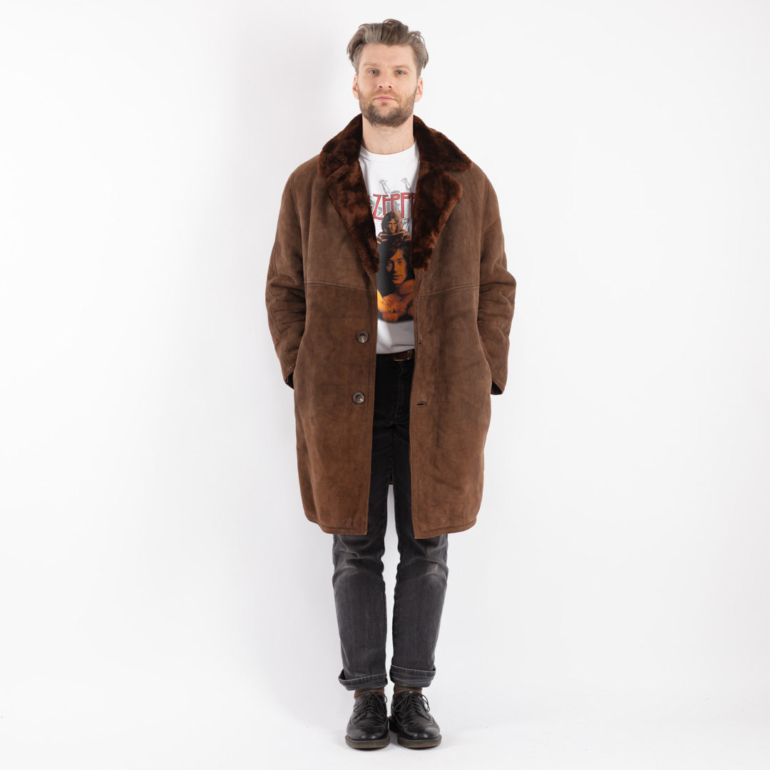 Vintage 70's Men Sheepskin in BrownZ349