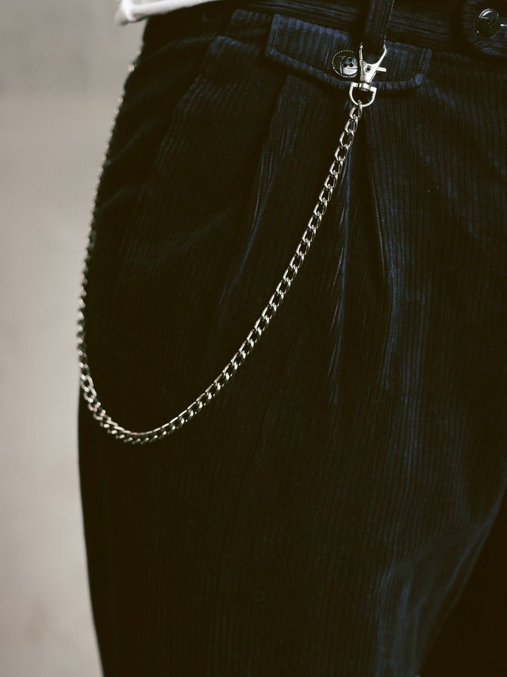 Unisex Dual Lobster Clasp Thin Keyring Chain