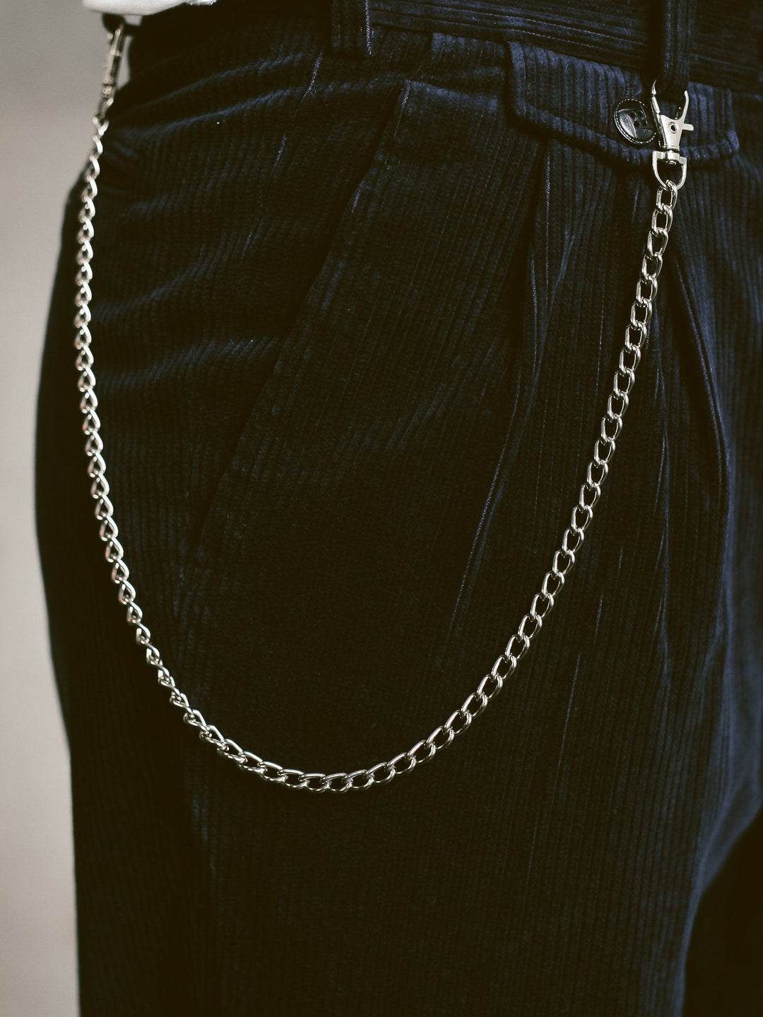 Unisex Dual Lobster Clasp Thin Keyring Chain