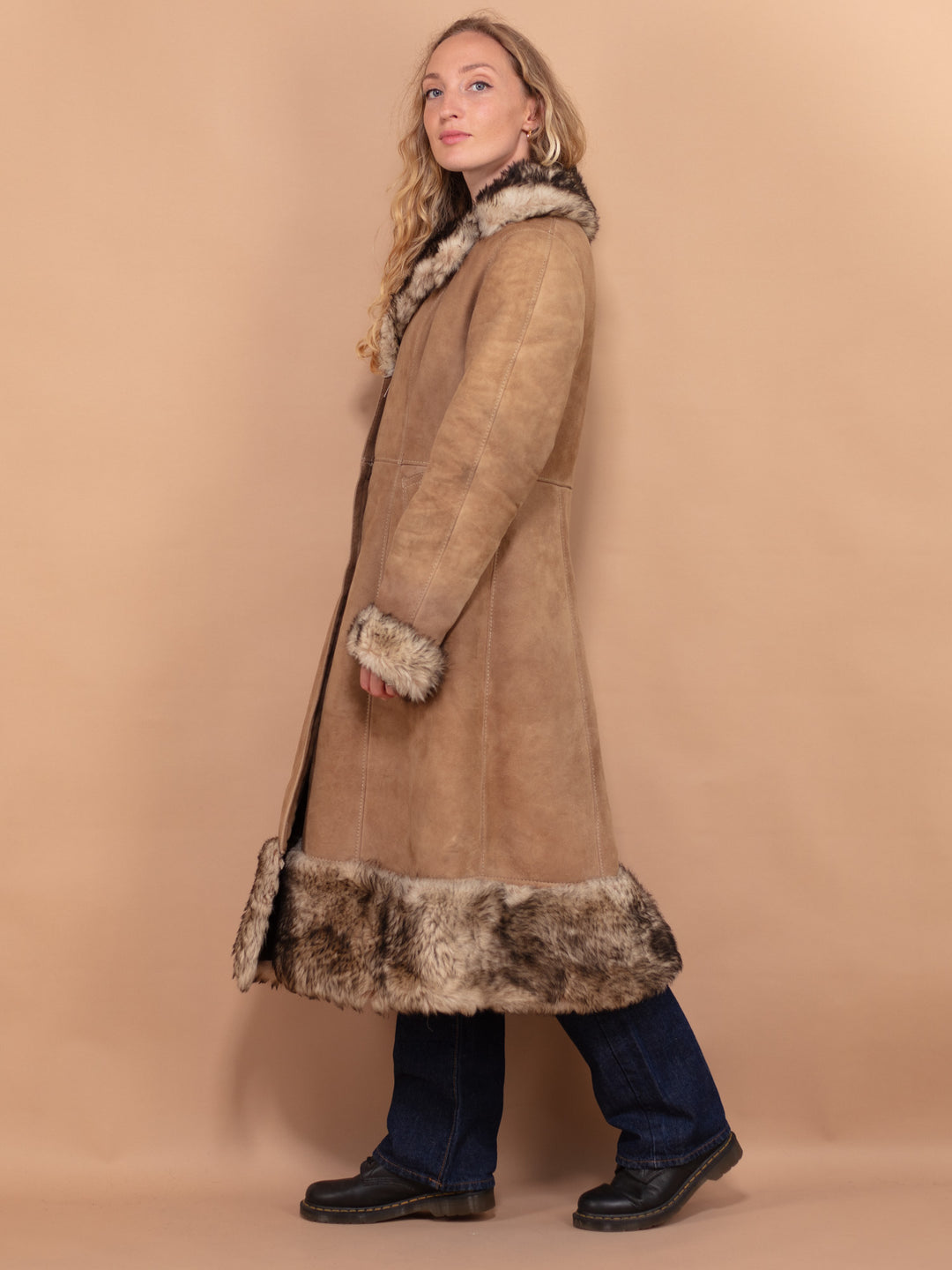 Vintage 70's Penny Lane Coat in Beige - NorthernGrip